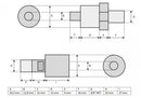 Hohlzylinder (30Ton-50mm), Hyd. Handpumpe (700bar, 700cm3) (B-700+YG-3050K)