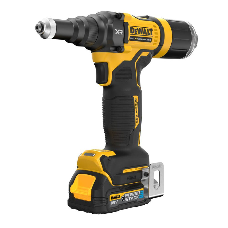 18V/1.7Ah XR Akku-Nietpistole+Koffer (DeWALT DCF403E1GT-QW)