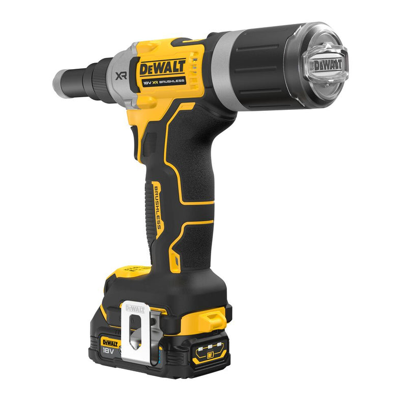 18V/2x1.7Ah XR Akku-Nietpistole (DeWALT DCF414E2GT-QW)