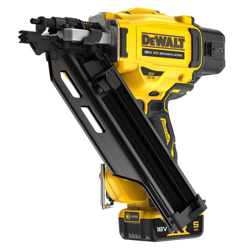 18V/2x5Ah Akku-Nagler, Einzel&Serienauslösung 90mm - Basic (DeWALT DCN930P2-QW)