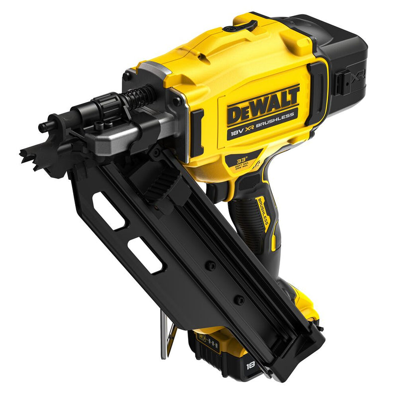 18V/2x5Ah Akku-Nagler, Einzel&Serienauslösung 90mm - Basic (DeWALT DCN930P2-QW)