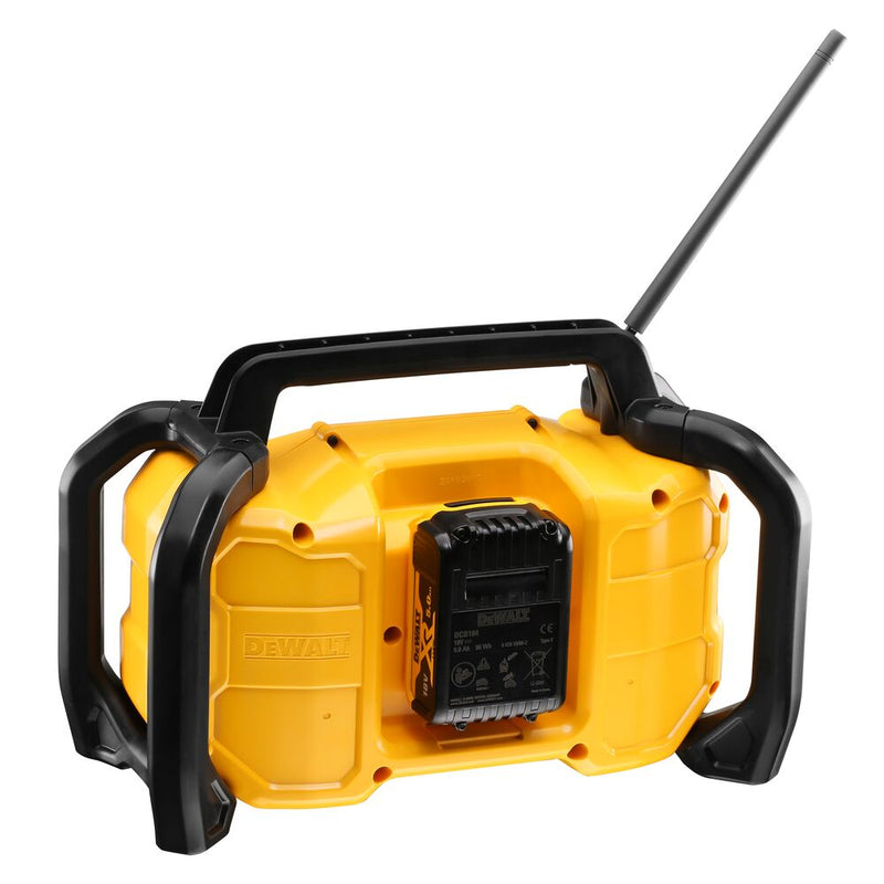 Akku- und Netz Kompakt-Radio mit Bluetooth, AUX (DeWALT DCR029-QW)