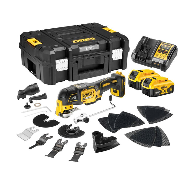 18V/2x5Ah Akku Multi-Tool, Akku-Multicutter, Tstak (DeWALT DCS356P2-QW)