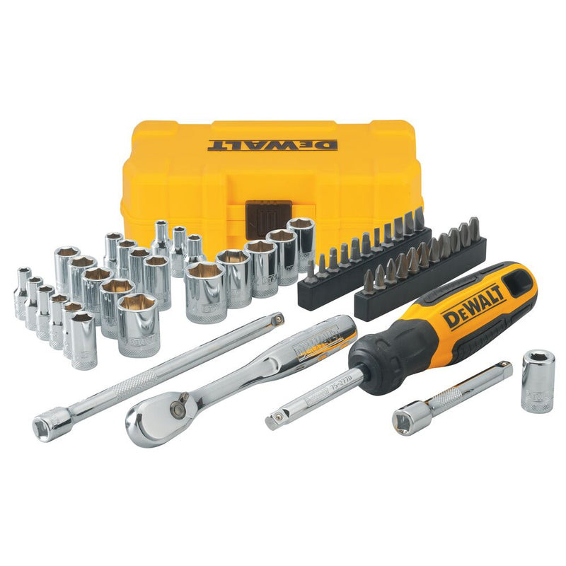 50-teilig Mechaniker-Werkzeugset, Steckschlüssel, Bit (DeWALT DWMT81610-0)