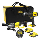 18V/2x2Ah FatMax V20 Combo Set, SFMCD711+SFMCG400 (STANLEY SFMCK471D2S-QW)