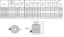 Hohlzylinder (30Ton-50mm), Hyd. Handpumpe (700bar, 700cm3) (B-700+YG-3050K)